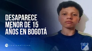 Minor missing in Bogotá: 15-year-old Josep Santiago Santamaría is being searched for
