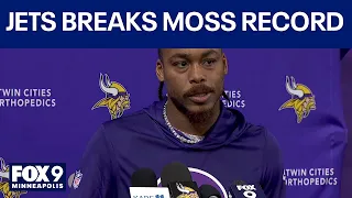 Justin Jefferson on breaking Randy Moss's catch record: 'It's unreal'