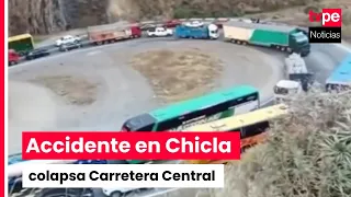 Carretera Central: Accident in Chicla leaves two dead and traffic restricted