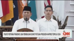 (FULL) Pidato Pertama Prabowo Usai Resmi Ditetapkan Jadi Presiden 2024-2029