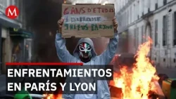 110,000 people march in Paris in a mostly peaceful day