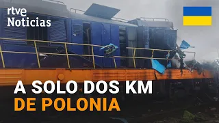 Russian drone strikes a Ukrainian train | RTVE News