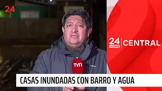 Homes flooded with mud and water due to rain in Constitución | 24 Horas TVN Chile