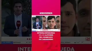 Intense manhunt for the killers of the Carabineros officer