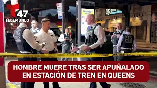 Man dies after being stabbed at Queens train station