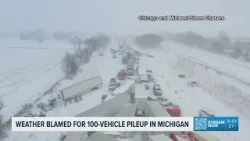 Weather blamed for 100-vehicle pileup in Michigan