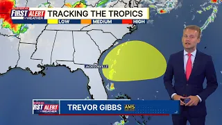 Watching potential low pressure offshore the southeast U.S. next week