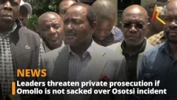 Лидеры угрожают частным судебным преследованием, если Омолло не будет уволен в связи с инцидентом...