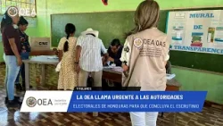 OEA News: OEA hace llamado urgente a culminar con escrutinio. 24 de diciembre de 2025