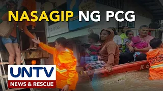 Libo-libong indibidwal, nasagip ng PCG kaugnay ng pagbaha bunsod ng habagat