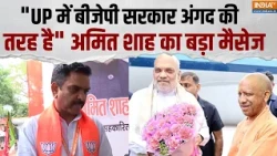BJP Aradesh Karya Samiti Meeting: "UP में बीजेपी सरकार अंगद की तरह है" Amit Shah का बड़ा मैसेज
