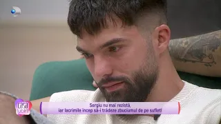 Casa Iubirii - SERGIU NU MAI REZISTA, IAR LACRIMILE INCEP SA-I TRADEZE ZBUCIUMUL DE PE SUFLET!