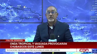 Onda tropical y vaguada provocarán chubascos este lunes