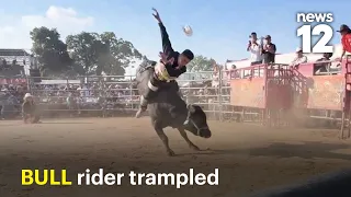 Bull tramples rider at Bronx rodeo in shocking video