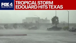 Tropical Storm Edouard makes landfall on Texas coast