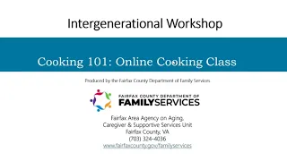 Cooking 101: Online Cooking Class