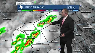 Sunday afternoon storms hit western neighborhoods in central Texas