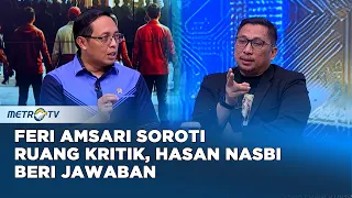 Feri Amsari Soroti Ruang Kritik, Hasan Nasbi beri Jawaban #coverbothsides