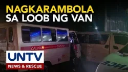 Sugatang pasahero ng van sa Davao City, nirespondehan ng UNTV News and Rescue