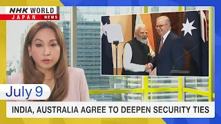 India, Australia agree to deepen security tiesーNHK WORLD-JAPAN NEWS
