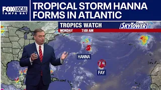 Tropical Storm Hanna forms in Atlantic