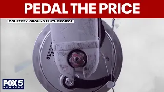 NYC man's invention helps bike riders "feel" housing crisis