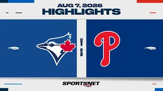 MLB Highlights | Blue Jays vs. Phillies - Aug 7, 2026
