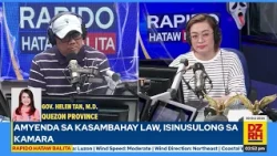 FULL EXCLUSIVE INTERVIEW: Gov. Helen Tan ng Quezon Province