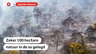 Bosbrand Limburg wordt groter, blussen duurt nog 24 uur