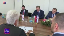 Predsjednik Srbije Aleksandar Vučić posjetio Bileću i obećao pomoć Srbije toj opštini