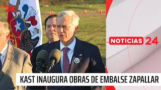 President Kast inaugurates Zapallar Reservoir works | 24 Horas TVN Chile