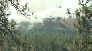 Fire burning 3-5 acres at Indian Bluff near Riverside State Park