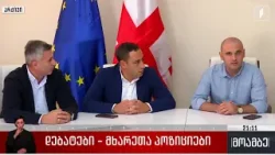 დებატები - მხარეთა პოზიციები