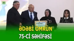 ƏKRƏM QAFLANOĞLUNUN 75 İLLİK YUBİLEYİ QEYD OLUNDU