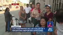 Habitantes de las calles 36 y Argentina reportan apagones | Noticias Televistazo | Ecuavisa Habitantes de las calles 36 y Argentina reportan apagones | Noticias Televistazo | Ecuavisa
