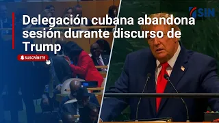 Delegación cubana abandona sesión durante discurso de Trump