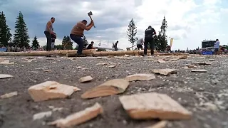 In Chamrousse, 60 lumberjacks race against the clock at the French Championship