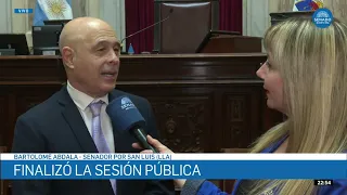 INTERVIEW WITH SENATOR BARTOLOMÉ ABDALA - SESSION 09/26/17