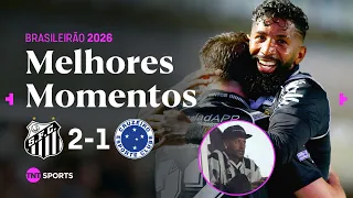 ROLLHEISER MARCA, GOL CONTRA DECIDE E PEIXÃO EMBALA DE VEZ NO BRASILEIRÃO! SANTOS 2 X 1 CRUZEIRO