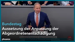 Bundestagsdebatte zur Aussetzung der Anpassung der Abgeordnetenentschädigung | 10.07.26