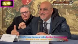 Gerace(RC)-Conferenza stampa e visita alla Basilica Concattedrale di Gerace.