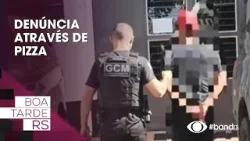 Denúncia através de pizza Denúncia através de pizza
