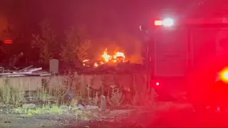 Crews battle fire at former Moosehead Mill in Monson