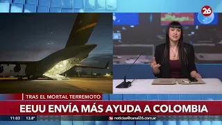 🚨 COLOMBIA | Toneladas de ayuda llegan mientras Colombia intenta recuperarse del terremoto