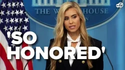 Katie Zacharia holds first briefing as White House press secretary
