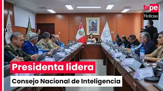 Presidenta Fujimori lidera Consejo de Inteligencia Nacional contra la criminalidad y sus amenazas