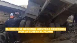 #Managua: Camión  cargado de arena termina dentro de una empresa