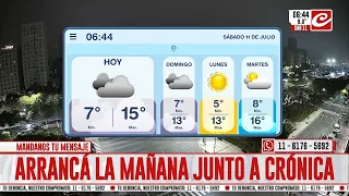 Saturday starts off chilly and cloudy in the city of Buenos Aires... what's the rest of the weeke...