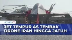 Drone Iran Dekati Kapal Induk Amerika Serikat Ditembak Jatuh di Laut Arab