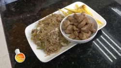 We're making Asian fried rice: check out the step-by-step